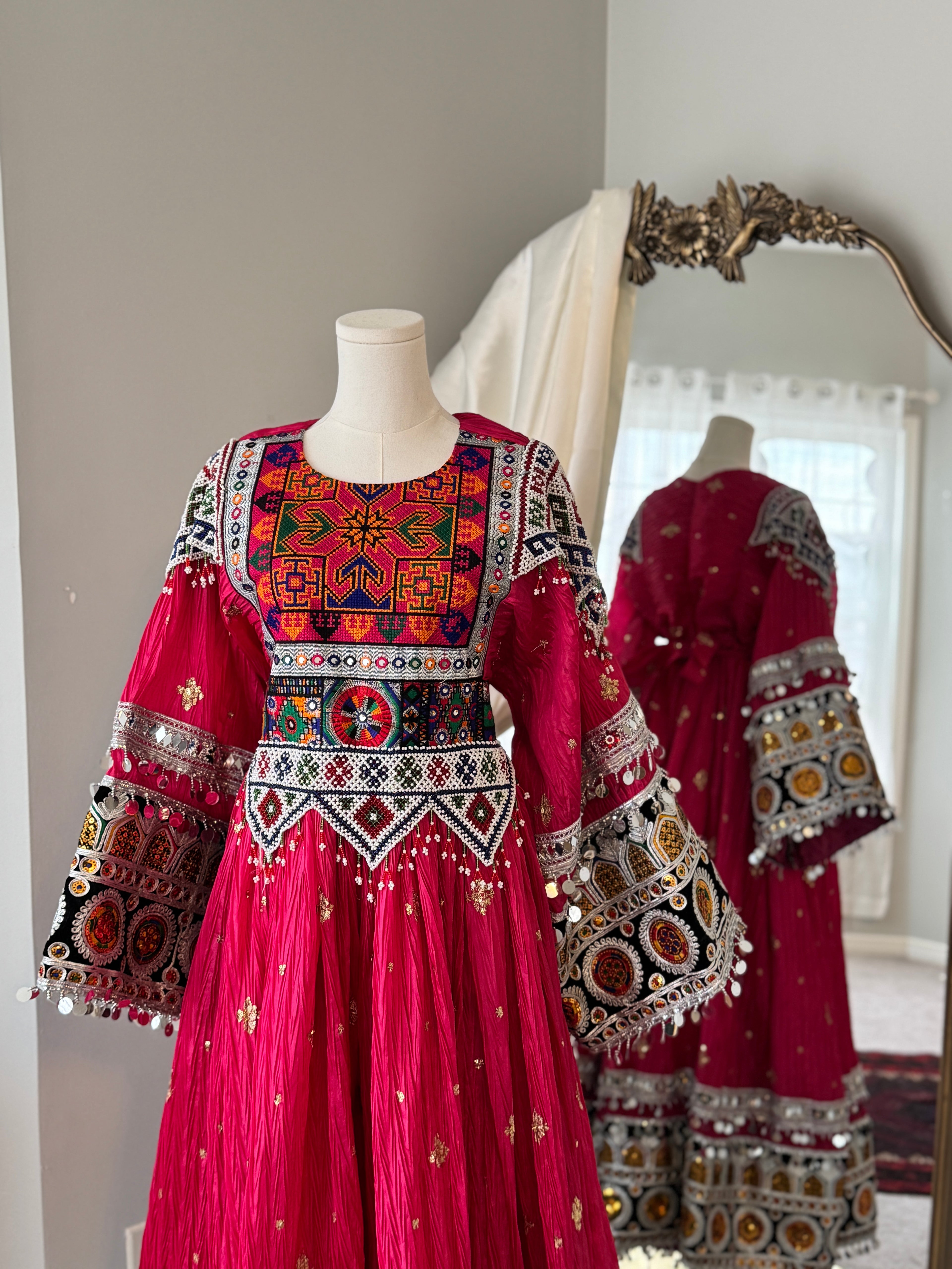 Pink Gand Afghani - Laila's Dress Handmade