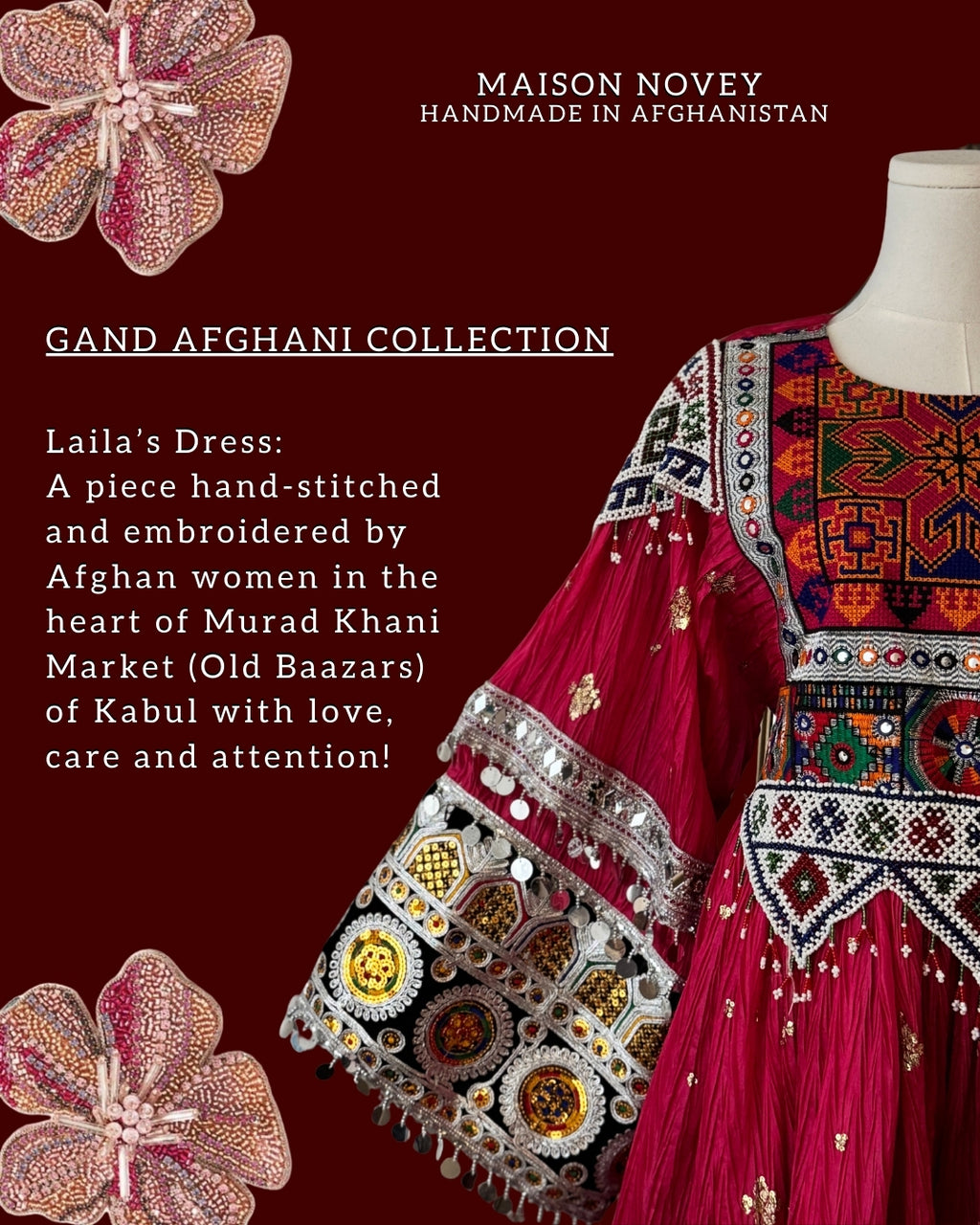 Pink Gand Afghani - Laila's Dress Handmade